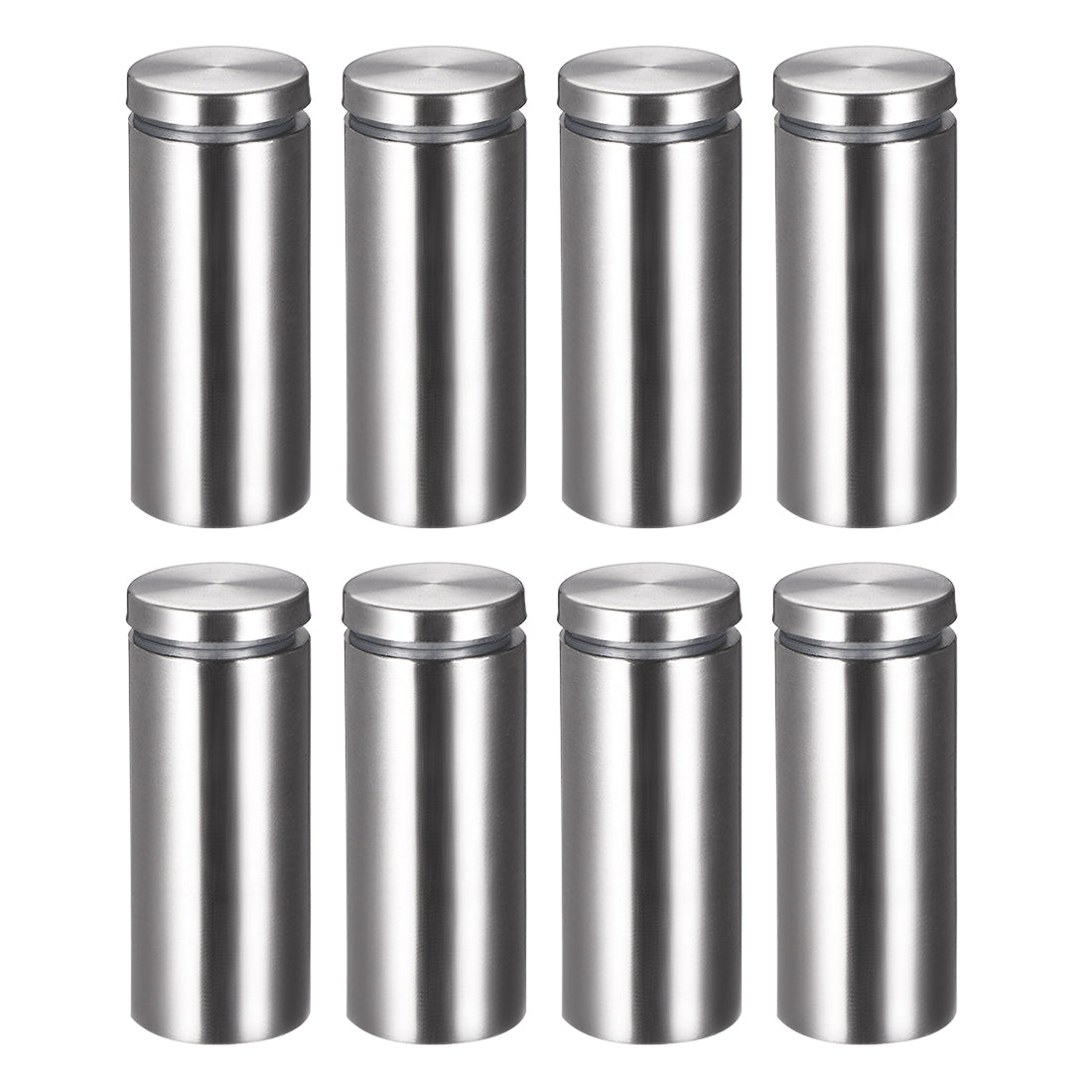 Harfington Glass Standoff Mount Stainless Steel Wall Standoff Holder Advertising Nails 25mm Dia 62mm Length 8 Pcs