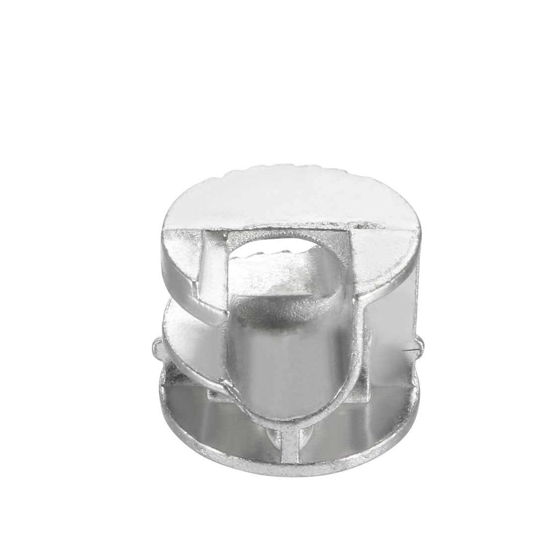 Harfington 15mm Dia Furniture Connecting Cam Lock Fittings Nut Zinc Alloy Silver Tone 10pcs