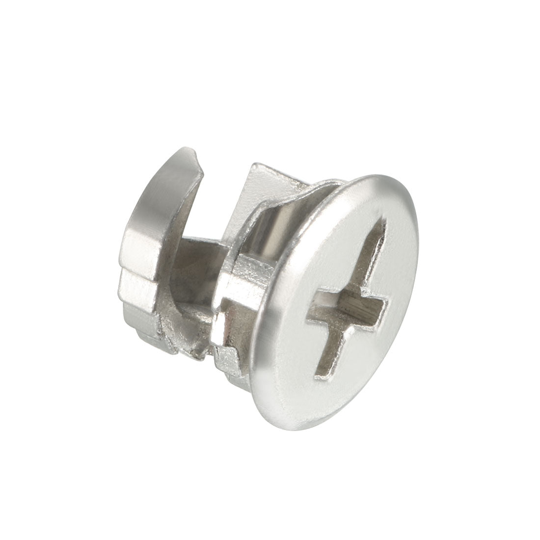 Harfington 13mm Dia Furniture Connecting Cam Lock Fittings Nut Zinc Alloy Silver Tone 20pcs