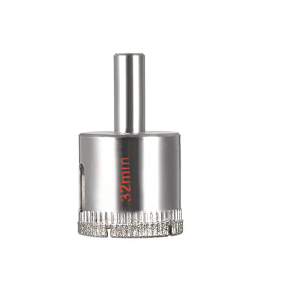 Harfington 6-45mm Diamond Grit Hole Saw Drill Bit for Glass Ceramics Porcelain Ceramic Tile