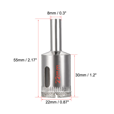 Harfington Diamond Grit Hole Saw Drill Bit for Glass Ceramic Tile