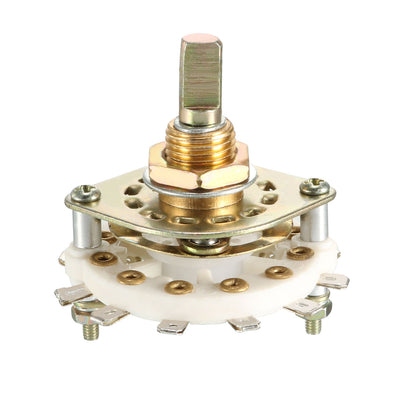 Harfington 12Pin 1P11T 1Pole 11Position Selectable Single Deck Band Selector Rotary Switch