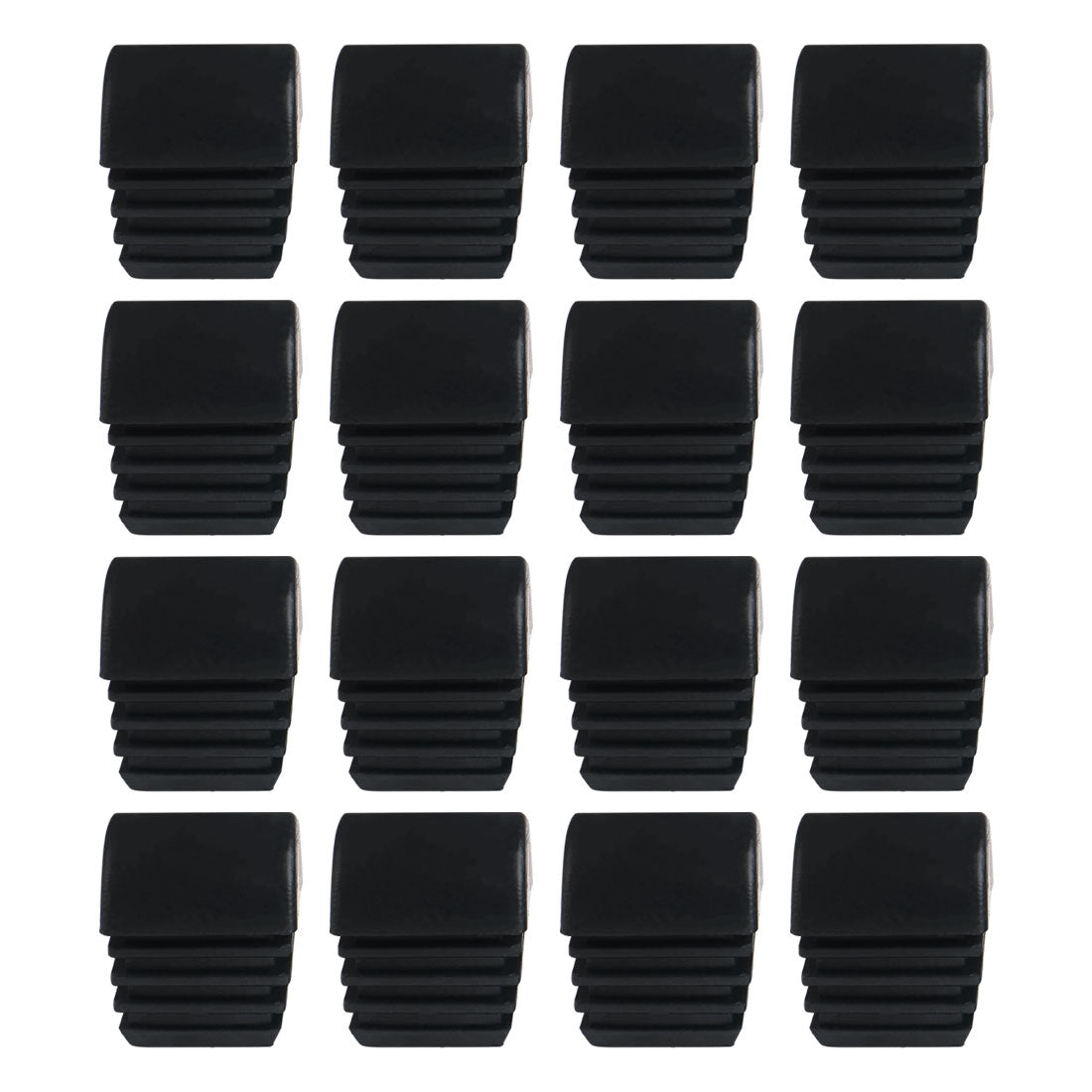 Harfington 16pcs 3/4" 20mm Domed Square Ribbed Inserts Finished Cover Desk Protector
