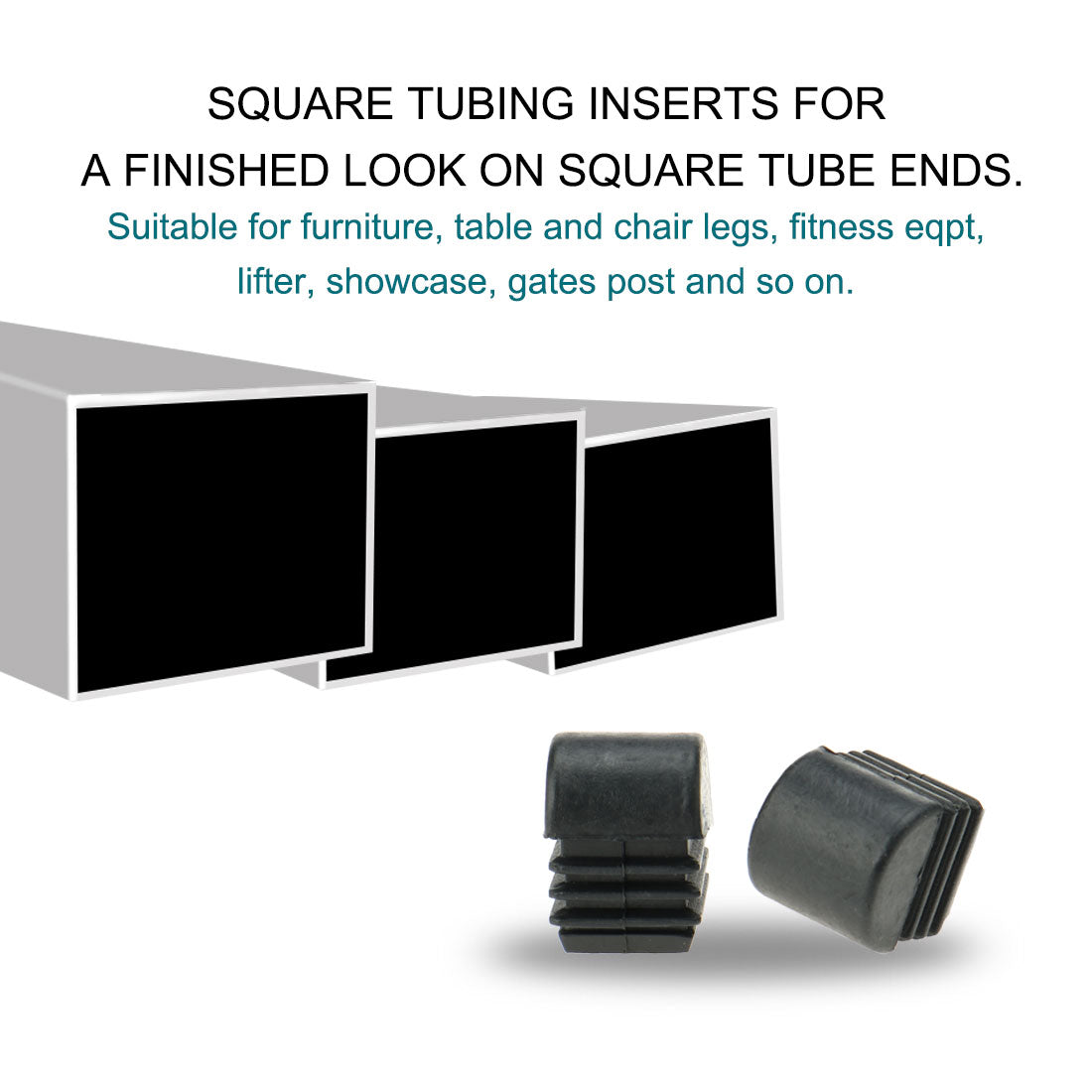 Harfington 18 Stück 3/4 Zoll 20 mm gewölbte, quadratische, gerippte Einsätze, fertiger Bezug, Schreibtischschutz