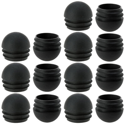Harfington 1 1/4" 32mm OD Domed Round Inserts End Cover 14pcs, 1.14"-1.22" Inner Dia