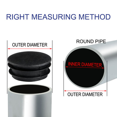 Harfington 1 1/2" 38mm OD Kunststoff-Rundeinsatzschutz 28 Stück, 1,38"-1,46" Innendurchmesser