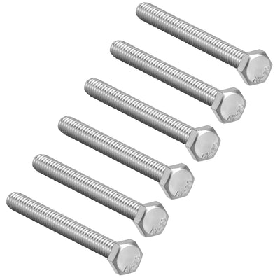 Harfington M8x100mm Hex Bolts 304 Stainless Steel Hexagon Screw Bolt 6pcs