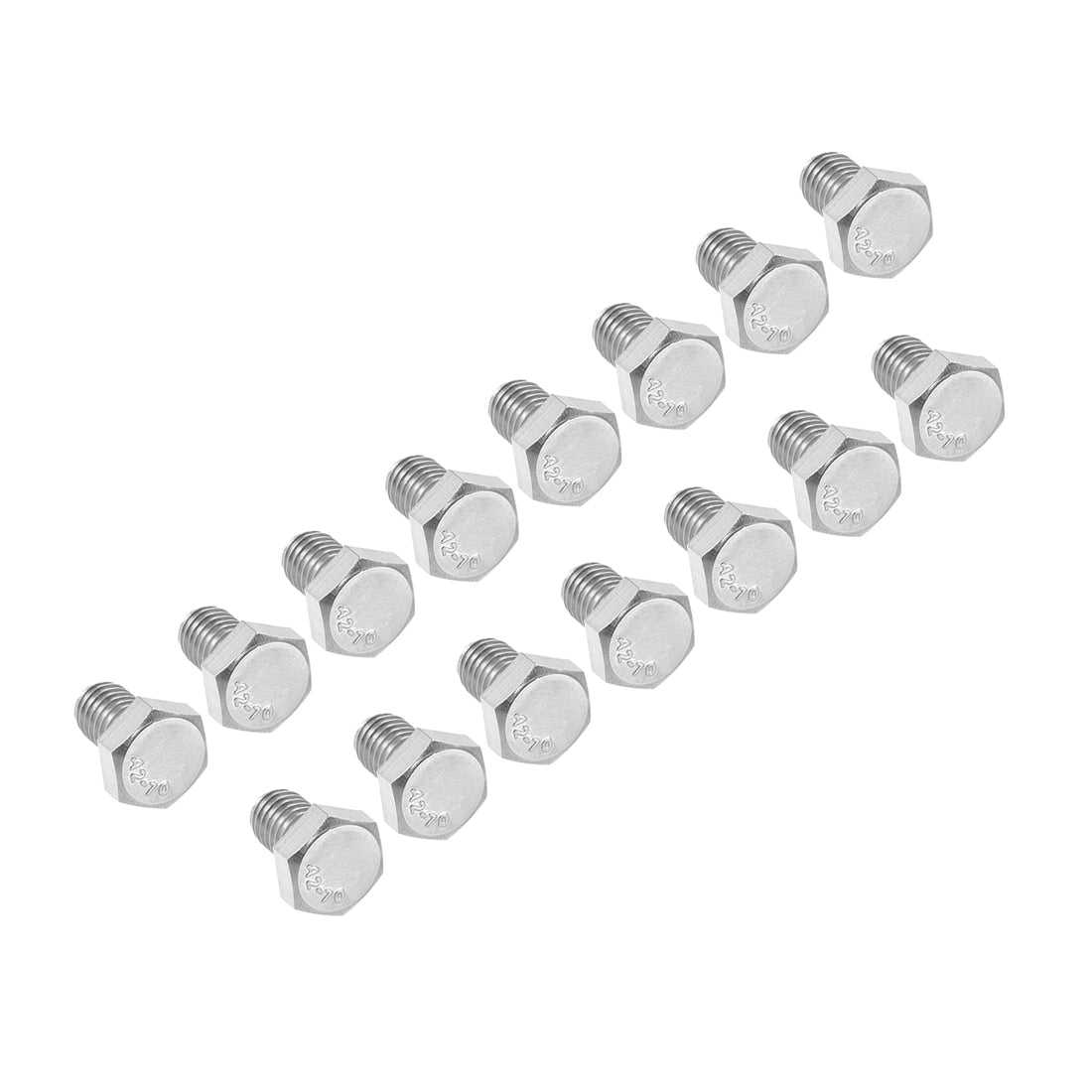 Harfington M8x12mm Hex Bolts 304 Stainless Steel Hexagon Screw Bolt 15pcs