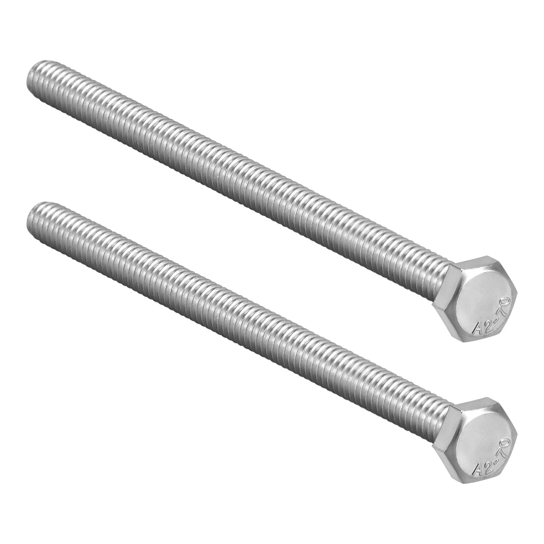 Harfington M8x150mm Hex Bolts 304 Stainless Steel Hexagon Screw Bolt 2pcs