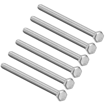 Harfington M8x150mm Hex Bolts 304 Stainless Steel Hexagon Screw Bolt 6pcs