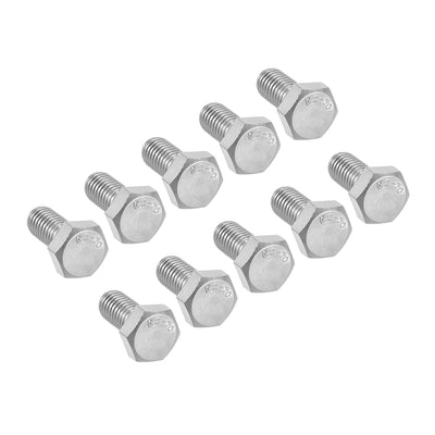 Harfington M8x16mm Hex Bolts 304 Stainless Steel Hexagon Screw Bolt 10pcs