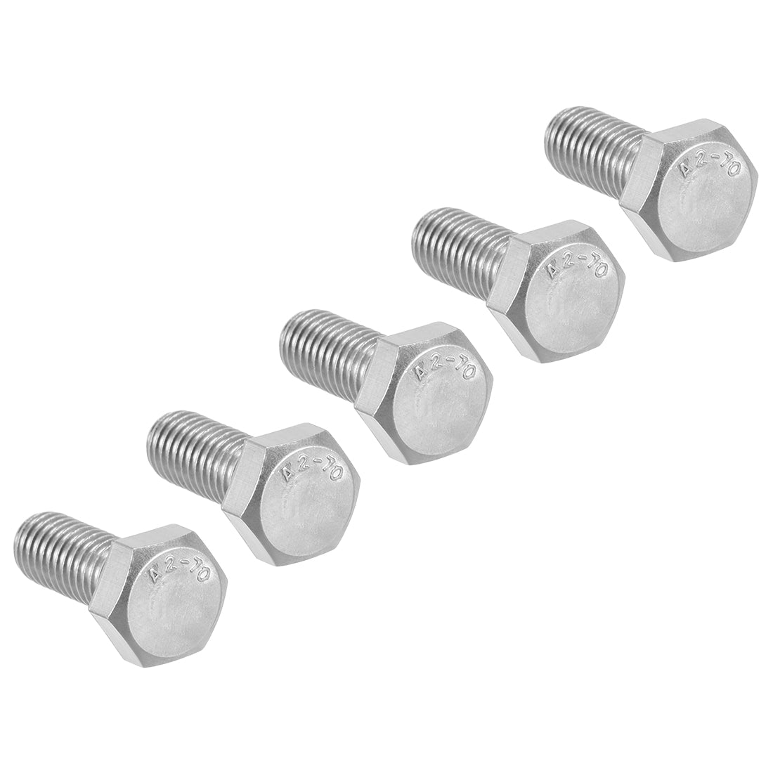 Harfington M8x20mm Hex Bolts 304 Stainless Steel Hexagon Screw Bolt 5pcs