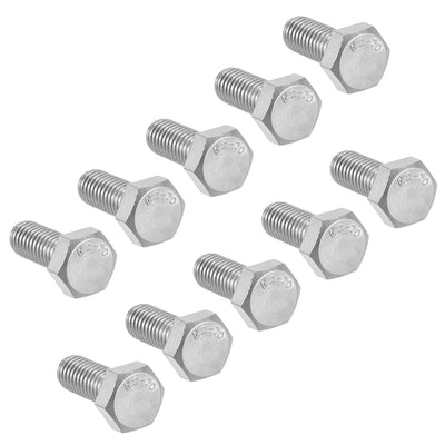 Harfington M8x20mm Hex Bolts 304 Stainless Steel Hexagon Screw Bolt 10pcs