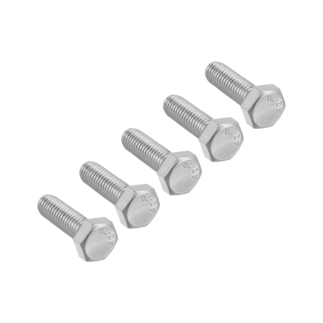 Harfington M8x25mm Hex Bolts 304 Stainless Steel Hexagon Screw Bolt 5pcs