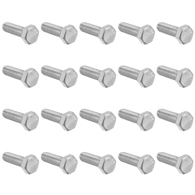 Harfington M8x25mm Hex Bolts 304 Stainless Steel Hexagon Screw Bolt 20pcs