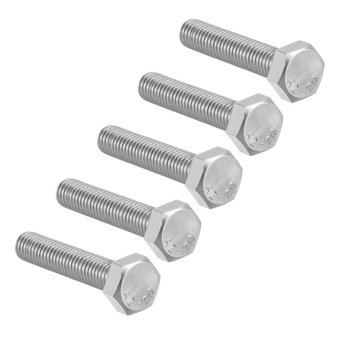 Harfington M8x35mm Hex Bolts 304 Stainless Steel Hexagon Screw Bolt 5pcs