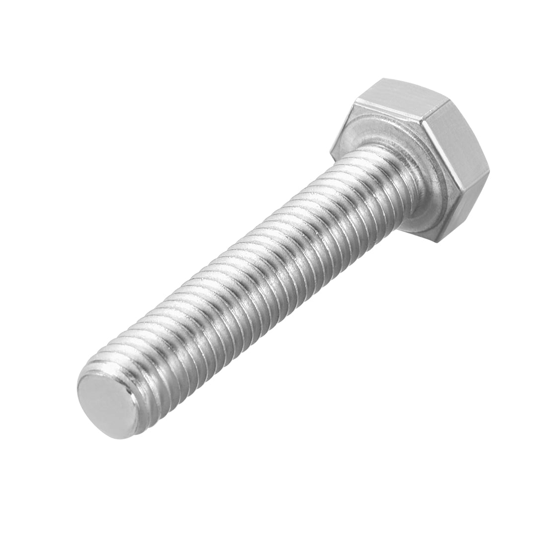 Harfington M8 Thread 40mm Length Hex Bolts 304 Stainless Steel Hexagon Screw Bolt 5pcs