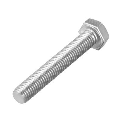 Harfington M8 Thread 60mm Length Hex Bolts 304 Stainless Steel Hexagon Screw Bolt 10pcs