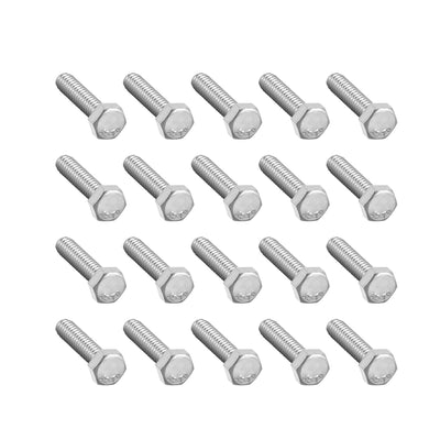 Harfington M5x20mm Hex Bolts 304 Stainless Steel Hexagon Screw Bolt 20pcs