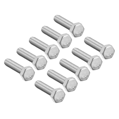 Harfington M5x25mm Hex Bolts 304 Stainless Steel Hexagon Screw Bolt 10pcs