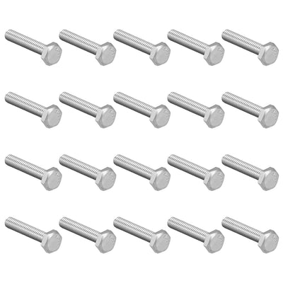 Harfington M4x20mm Hex Bolts 304 Stainless Steel Hexagon Screw Bolt 20pcs