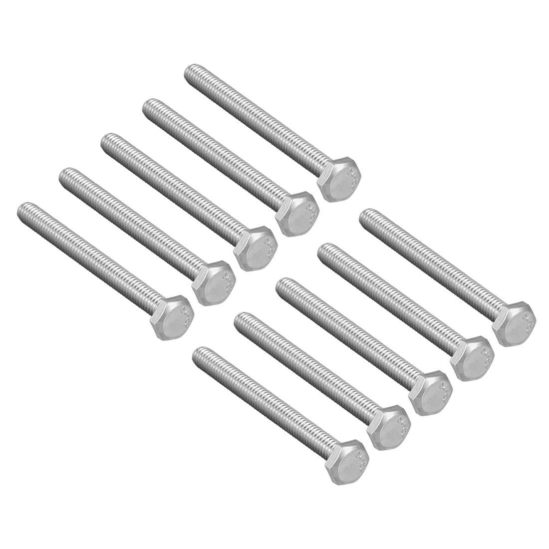Harfington M4x40mm Hex Bolts 304 Stainless Steel Hexagon Screw Bolt 10pcs