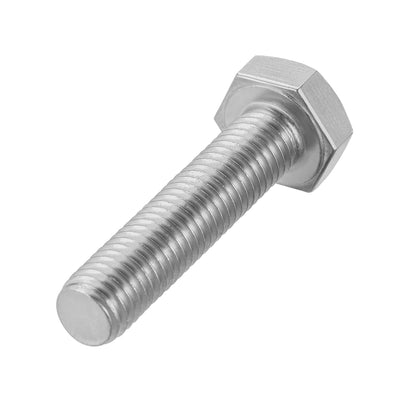 Harfington M10x30mm Hex Bolts 304 Stainless Steel Hexagon Screw Bolt 8pcs