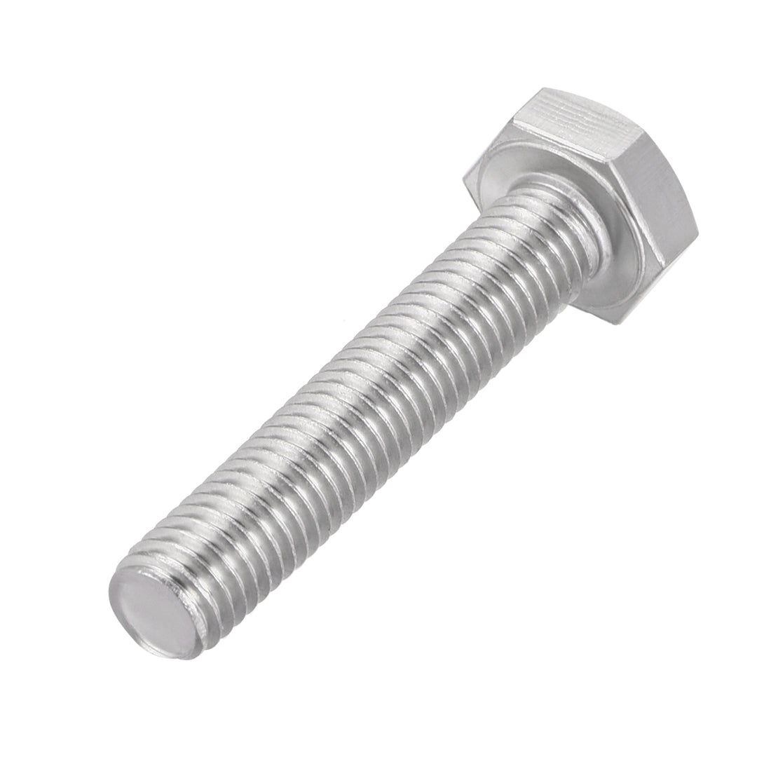 Harfington M10 Thread 55mm Length Hex Bolts 304 Stainless Steel Hexagon Screw Bolt 5pcs