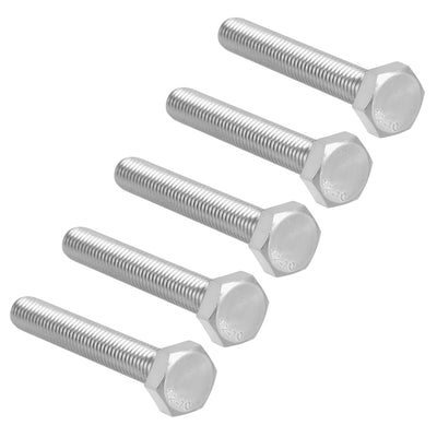 Harfington M10x65mm Hex Bolts 304 Stainless Steel Hexagon Screw Bolt 5pcs