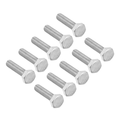 Harfington M6x25mm Hex Bolts 304 Stainless Steel Hexagon Screw Bolt 10pcs