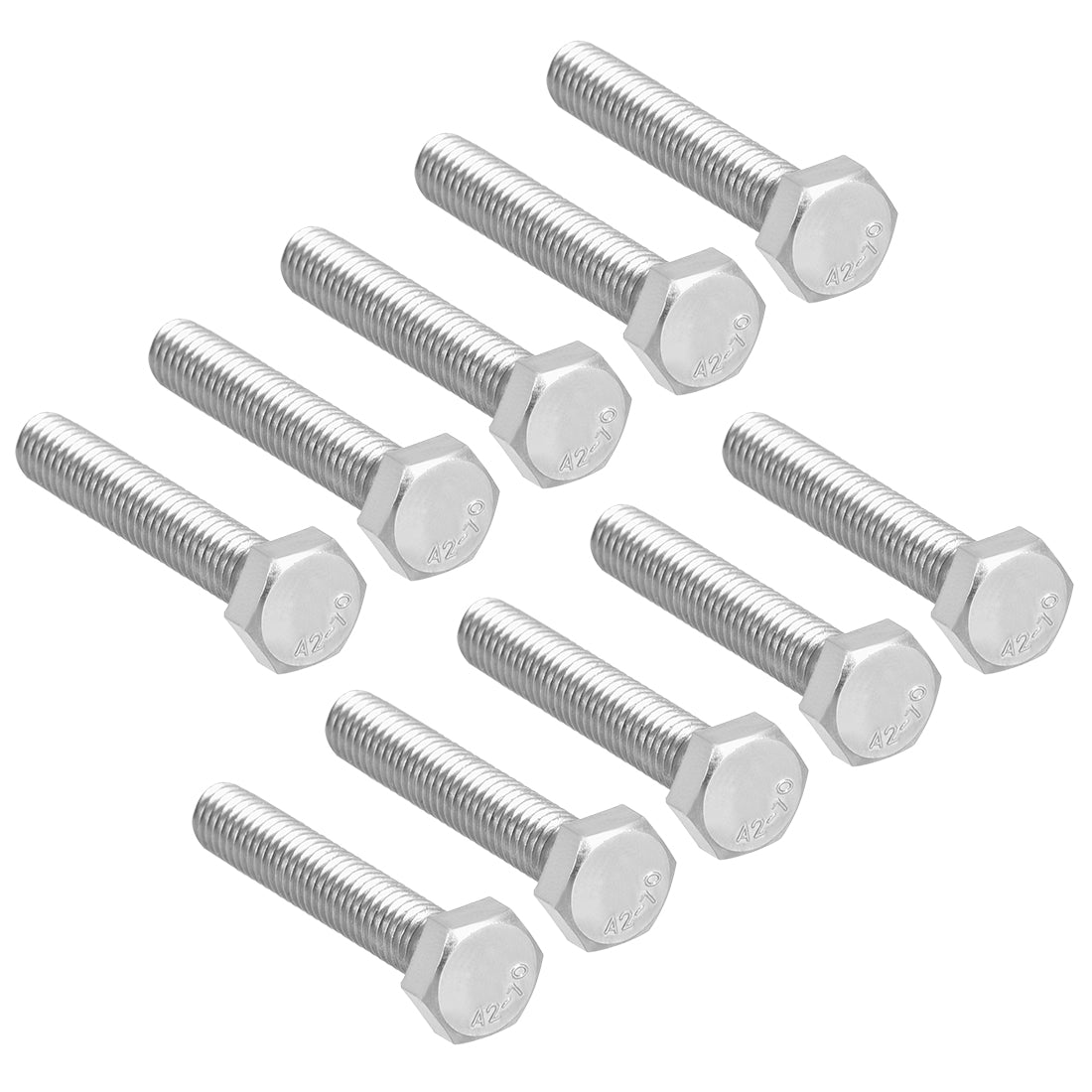 Harfington M6x35mm Hex Bolts 304 Stainless Steel Hexagon Screw Bolt 10pcs