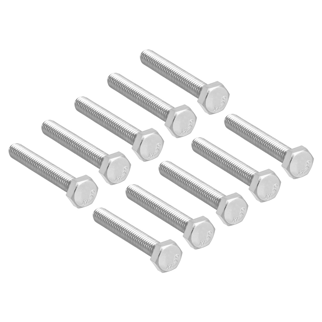 Harfington M6x40mm Hex Bolts 304 Stainless Steel Hexagon Screw Bolt 10pcs