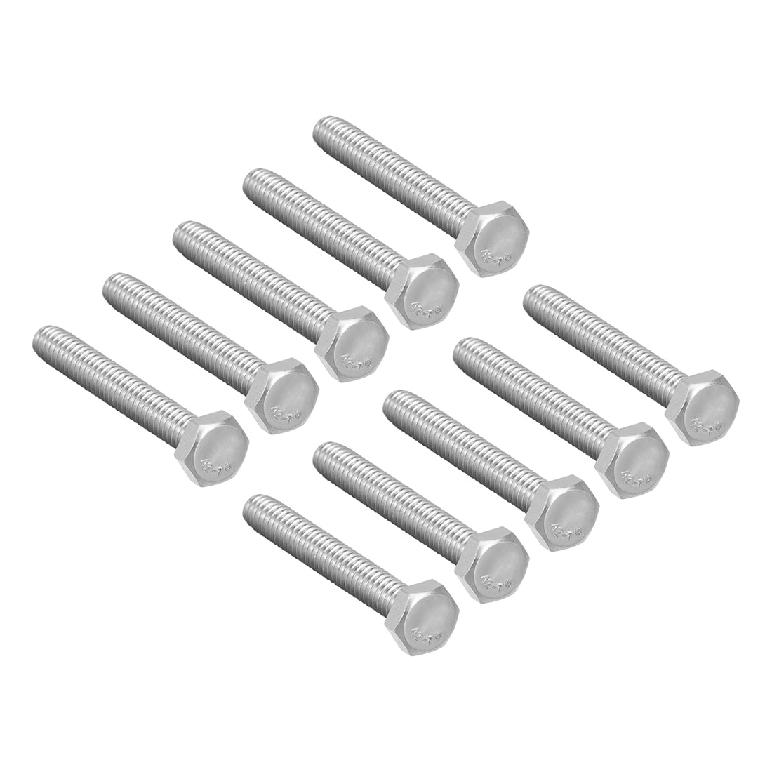 Harfington M6x45mm Hex Bolts 304 Stainless Steel Hexagon Screw Bolt 10pcs