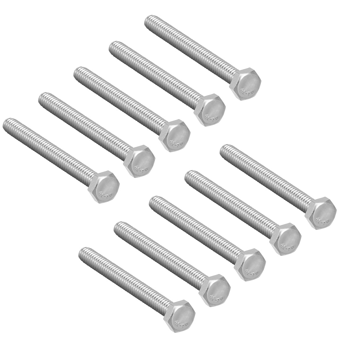 Harfington M6x60mm Hex Bolts 304 Stainless Steel Hexagon Screw Bolt 10pcs