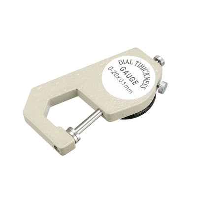 Harfington Thickness Gauge,0-20mmx0.1mm Precision Accuracy Round Dial Indicator Thickness Gauge