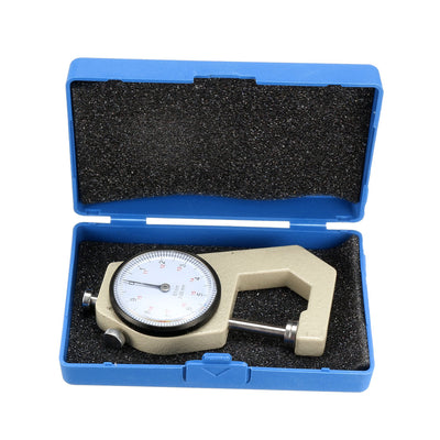 Harfington Thickness Gauge,0-20mmx0.1mm Precision Accuracy Round Dial Indicator Thickness Gauge