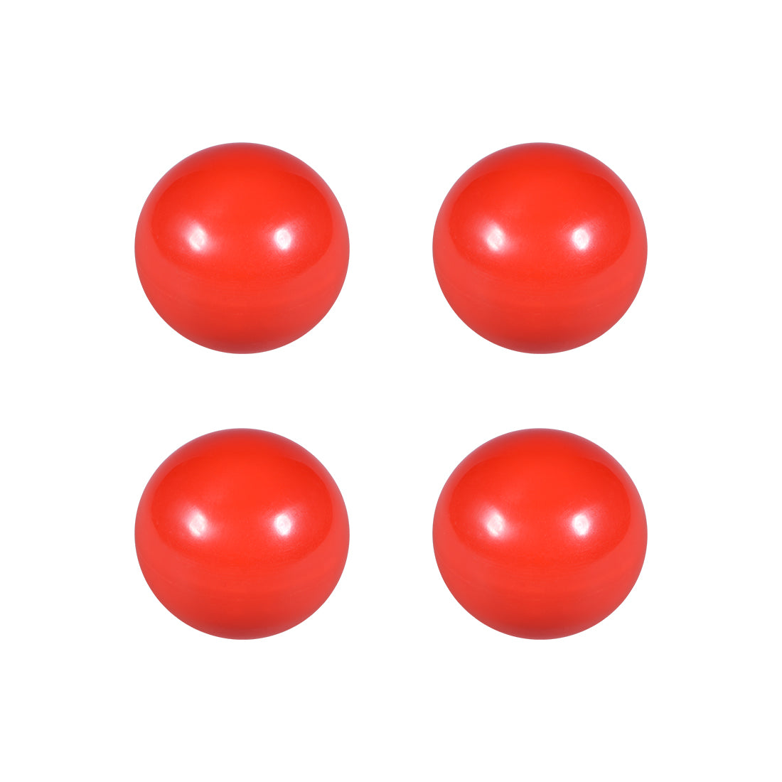 Harfington 4Pcs Thermoset Ball KnobFemale Threaded Machine Handle Smooth Rim Black