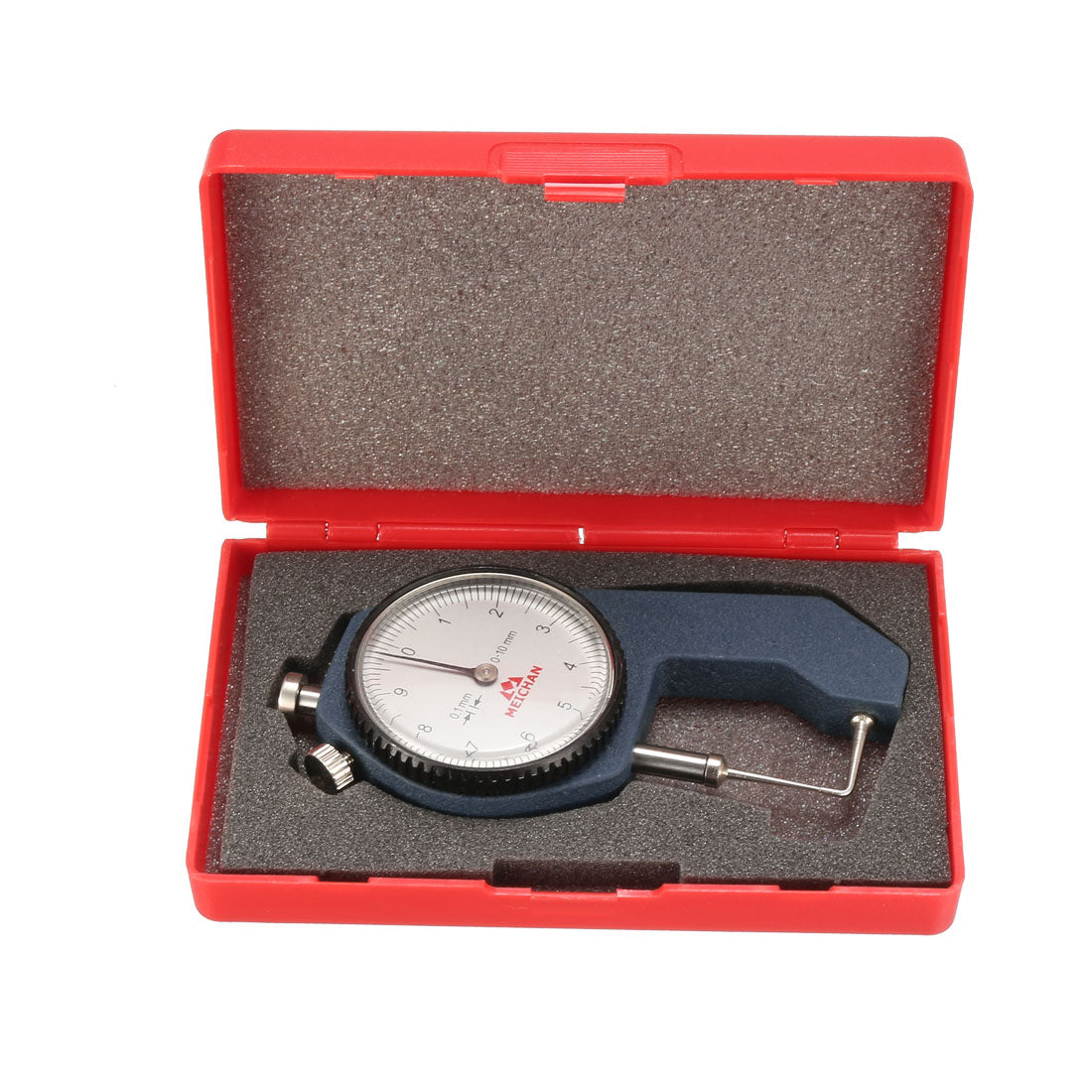 Harfington Thickness Gauge, 0-10mm x 0.1mm Precision Accuracy Thickness Gauge for Measuring the Wall Thickness of Tubes