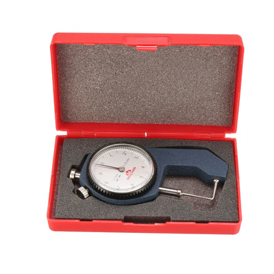 Harfington Thickness Gauge, 0-10mm x 0.1mm Precision Accuracy Thickness Gauge for Measuring the Wall Thickness of Tubes