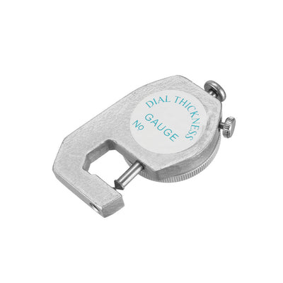Harfington Thickness Gauge, 0 -10mm x 0.1mm Cusp Head Dial Thickness Gauge Measuring Tool Silver Tone