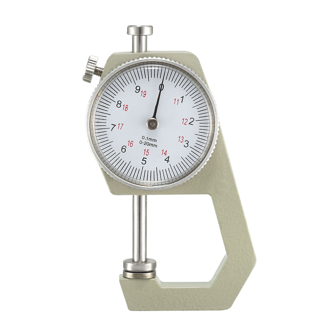 Harfington Thickness Gauge 0-20X0.1mm Range Flat Anvil Round Dial Indicator Thickness Gauge
