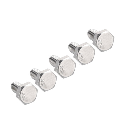 Harfington 1/4-20 x 1/2" Hex Bolts 304 Stainless Steel Hexagon Screw Bolt 5pcs