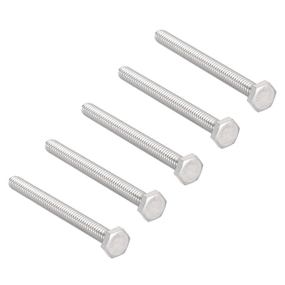 Harfington 1/4-20 x 2-3/4" Hex Bolts 304 Stainless Steel Hexagon Screw Bolt 5pcs