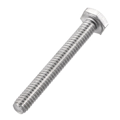 Harfington 1/4-20 x 2" Hex Bolts 304 Stainless Steel Hexagon Screw Bolt 5pcs