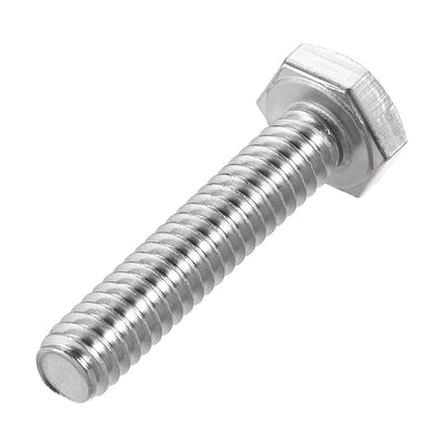 Harfington 1/4-20x1-1/4" Hex Bolts 304 Stainless Steel Hexagon Screw Bolt 10pcs