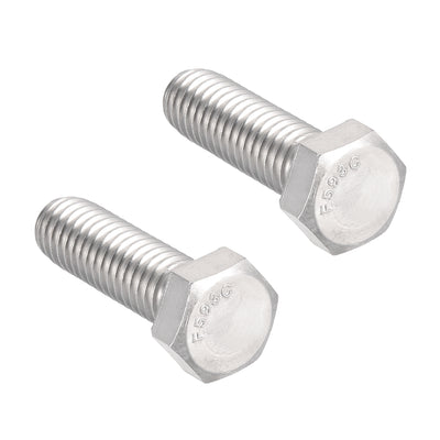 Harfington 3/8-16x1-1/4" Hex Bolts 304 Stainless Steel Hexagon Screw Bolt 2pcs