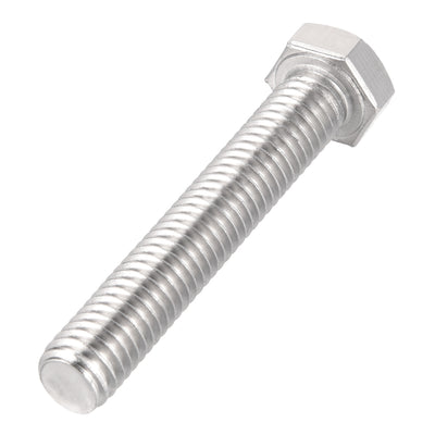 Harfington 3/8-16x2-1/4" Hex Bolts 304 Stainless Steel Hexagon Screw Bolt 5pcs