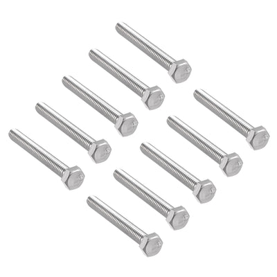 Harfington 5/16-18x 2-1/2" Hex Bolts 304 Stainless Steel Hexagon Screw Bolt 10pcs