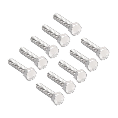 Harfington 5/16-18x1-1/2" Hex Bolts 304 Stainless Steel Hexagon Screw Bolt 10pcs