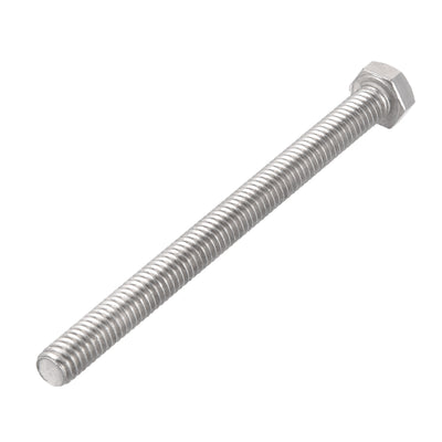 Harfington 5/16-18x4" Hex Bolts 304 Stainless Steel Hexagon Screw Bolt 5pcs